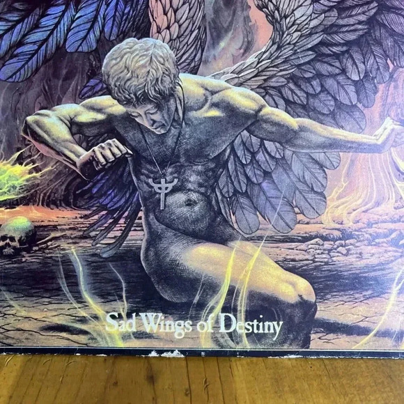 Judas Priest-Sad Wings of Destiny LP 1976 Milan Gull France Heavy Metal Vinyl - Picture 2 of 16
